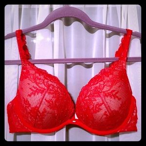 VS Push Up Bra, 36C, Red